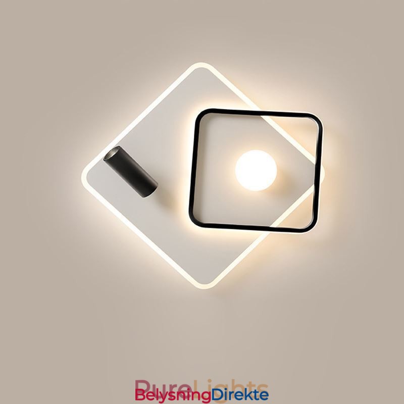 Innfelt Akryl Firkantet Taklampe Spotlight