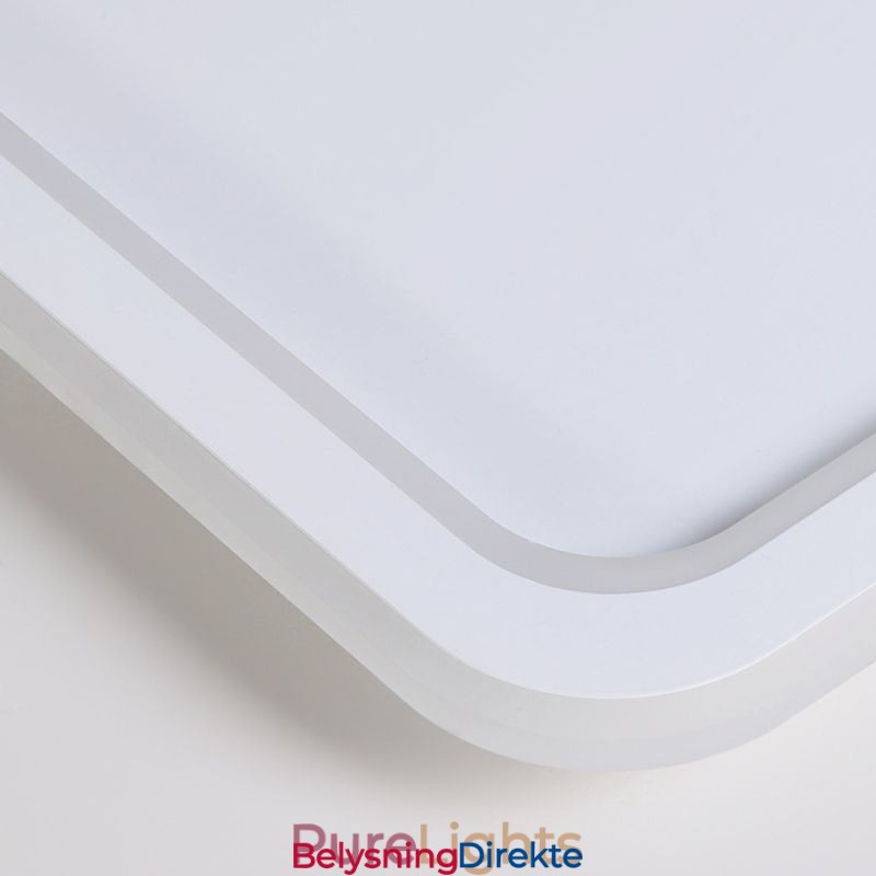 Firkantet, Innfelt Taklampe I Akryl