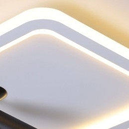 Firkantet, Innfelt Taklampe I Akryl