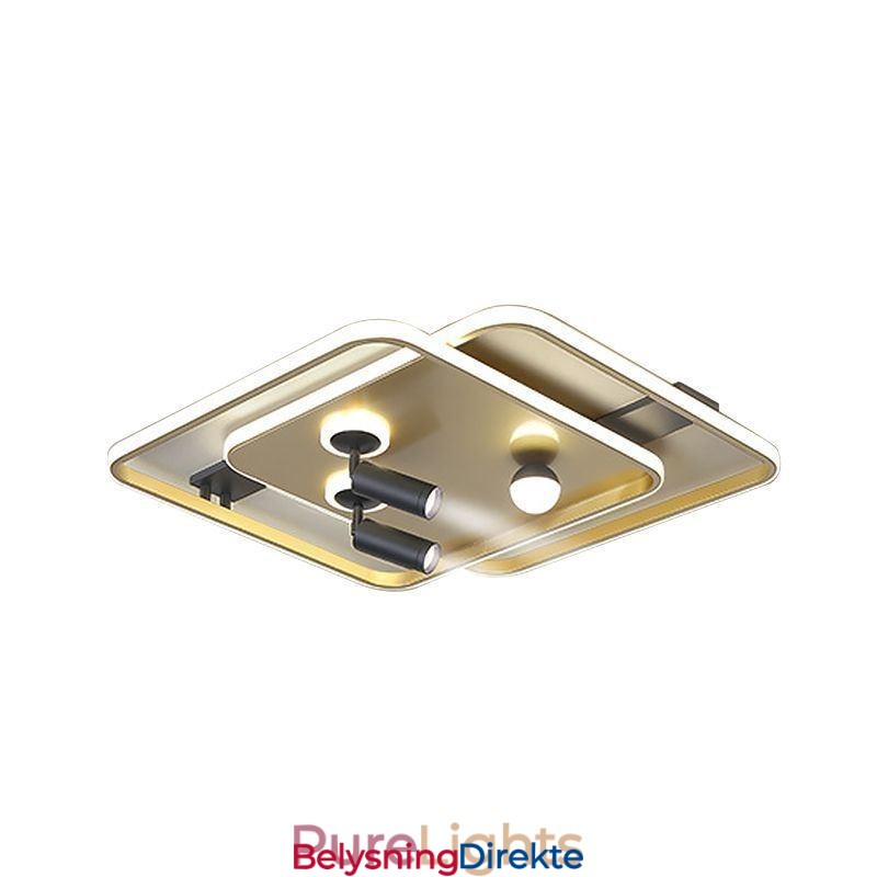 Firkantet, Innfelt Akryl Taklampe Spotlight