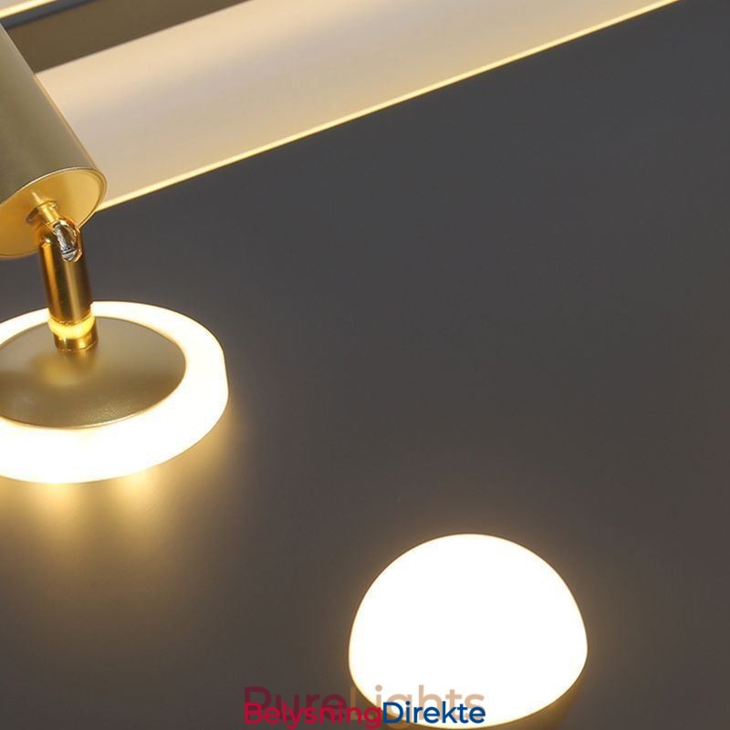 Firkantet, Innfelt Akryl Taklampe Spotlight