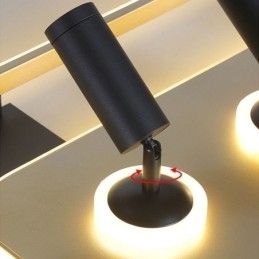 Firkantet, Innfelt Akryl Taklampe Spotlight