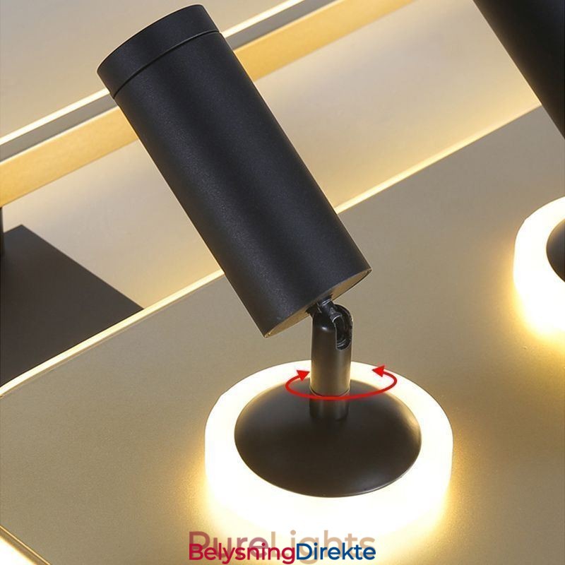 Firkantet, Innfelt Akryl Taklampe Spotlight