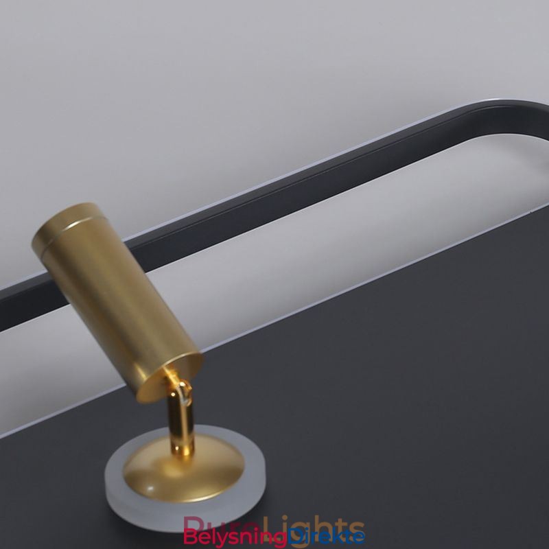 Firkantet, Innfelt Akryl Taklampe Spotlight