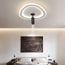 Taklampe I Akryl, Trekantet, Innfelt Spotlight