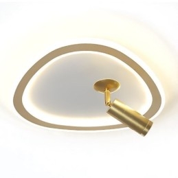 Taklampe I Akryl, Trekantet, Innfelt Spotlight