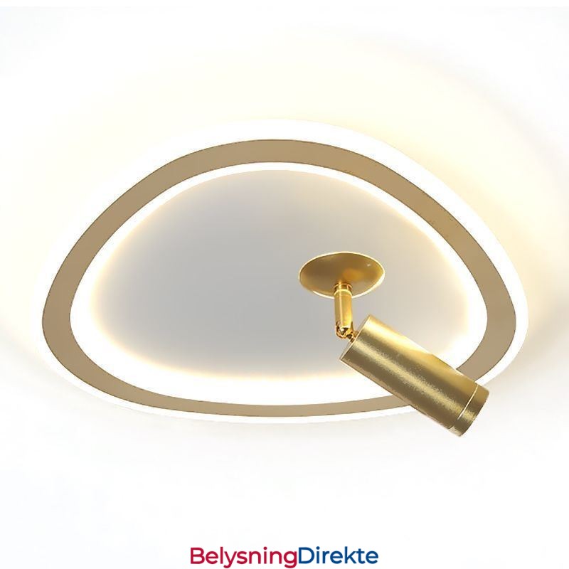 Taklampe I Akryl, Trekantet, Innfelt Spotlight