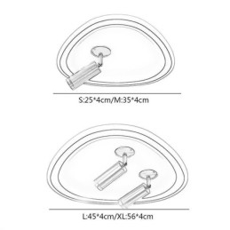 Taklampe I Akryl, Trekantet, Innfelt Spotlight