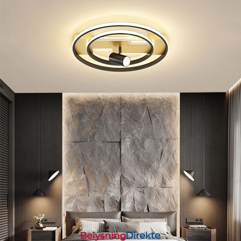 Geometrisk Innfelt Akryl Taklampe Spotlight