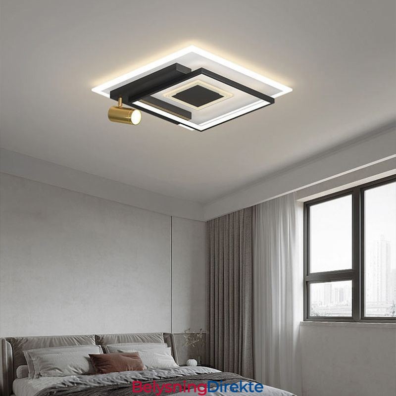 Geometrisk Innfelt Akryl Taklampe Spotlight