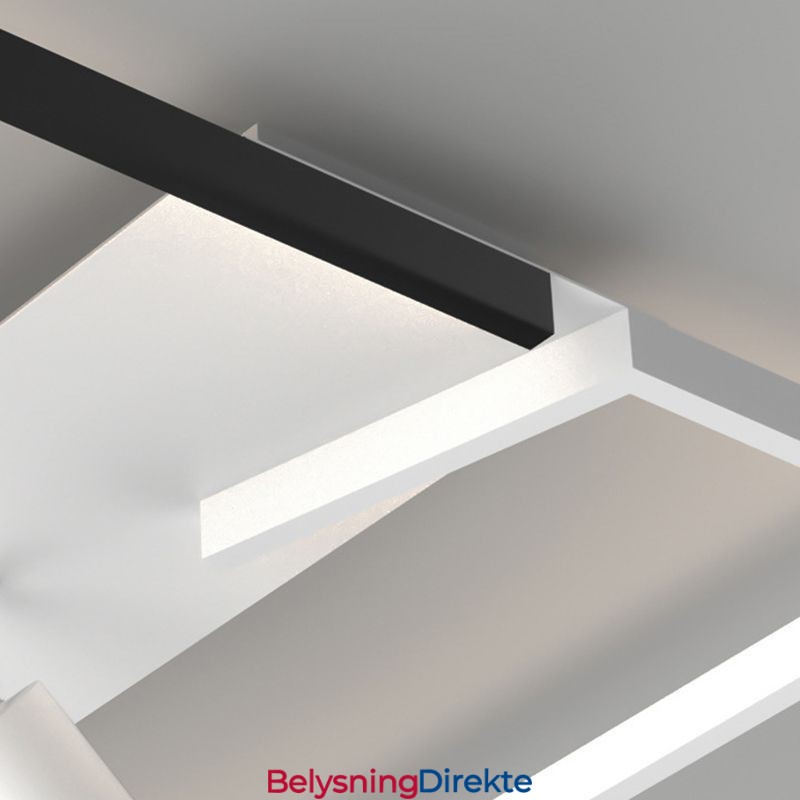 Taklampe I Svart Og Hvit Akrylbelysningsspotlight