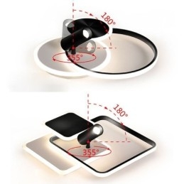 Kreativ Taklampe I Akryl Med Spotlight Og Innfelt Tak