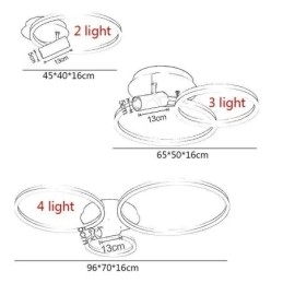 Taklampe Med Børstet Gullfarget Halo-Ringbelysning Spotlight