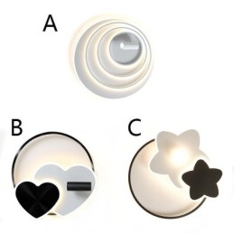 Kreativ Taklampe I Akryl Med Spotlight Og Innfelt Montering