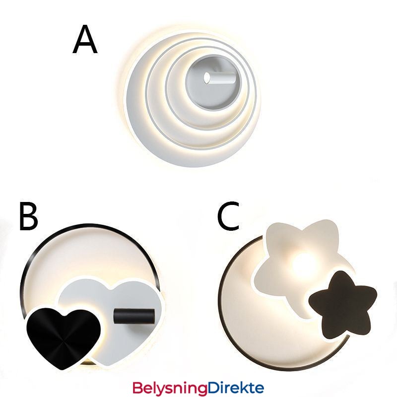 Kreativ Taklampe I Akryl Med Spotlight Og Innfelt Montering