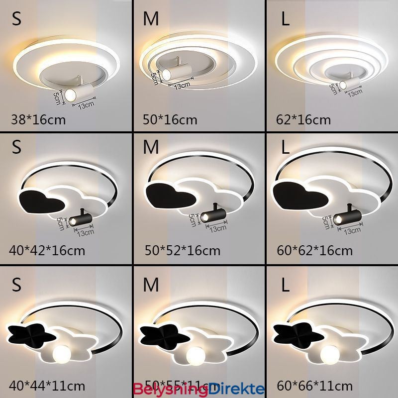 Kreativ Taklampe I Akryl Med Spotlight Og Innfelt Montering
