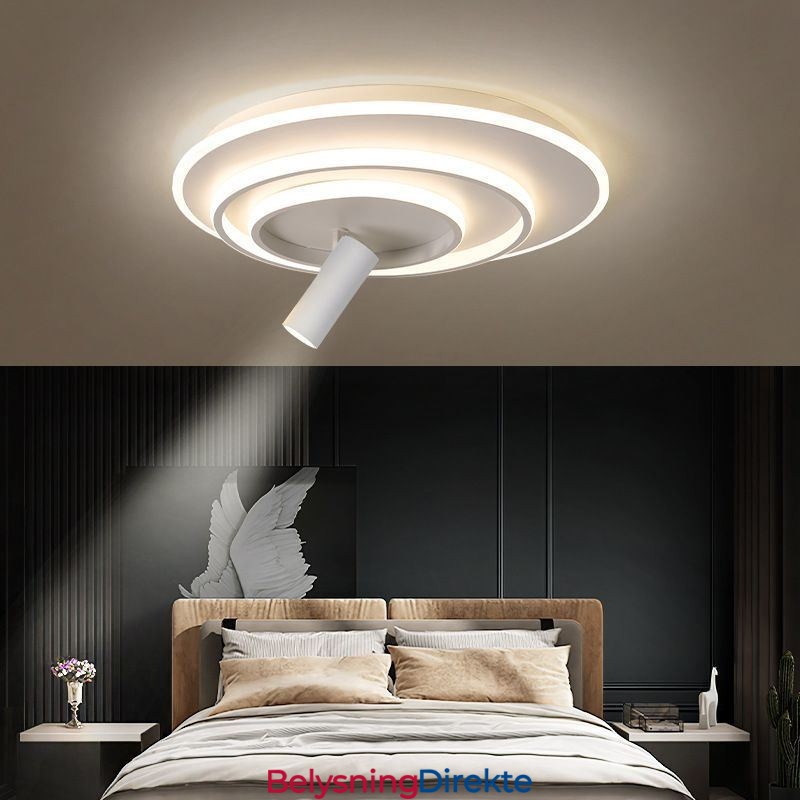 Kreativ Taklampe I Akryl Med Spotlight Og Innfelt Montering