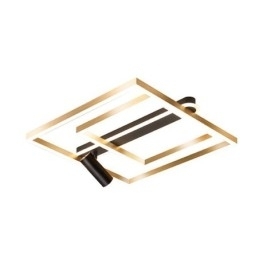 Minimalistisk Akryl Taklampe I Innfelt Form