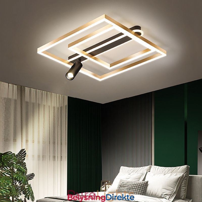 Minimalistisk Akryl Taklampe I Innfelt Form