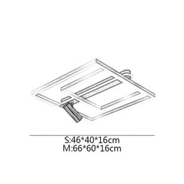 Minimalistisk Akryl Taklampe I Innfelt Form