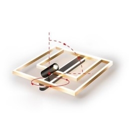 Minimalistisk Akryl Taklampe I Innfelt Form