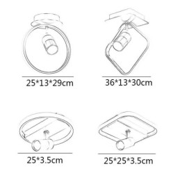 Akryl Taklampe Minimalistisk Dekorasjonslampe Spotlight
