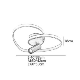 Innfelt Spotlight I Børstet Gull, Hjerteformet