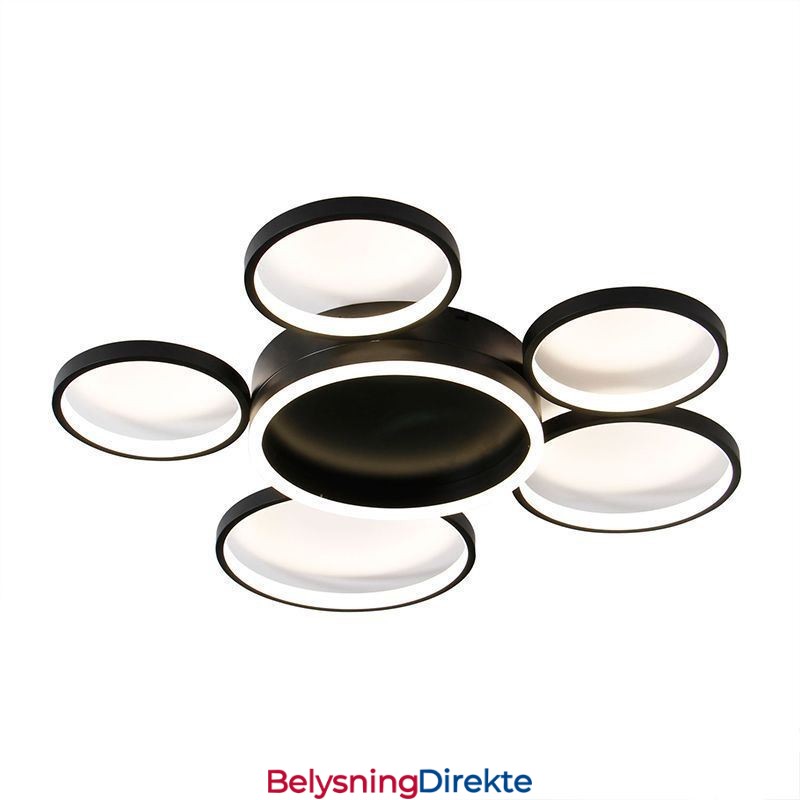 6-Ringers Akryl Innfelt Moderne Taklampe