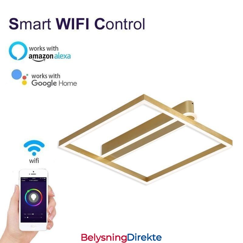 Akryl Firkantet Innfelt Taklampe