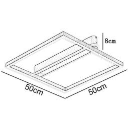 Akryl Firkantet Innfelt Taklampe