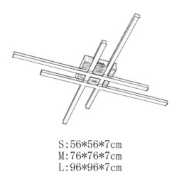 Lineær, Innfelt Taklampe Enkel Akrylbelysning