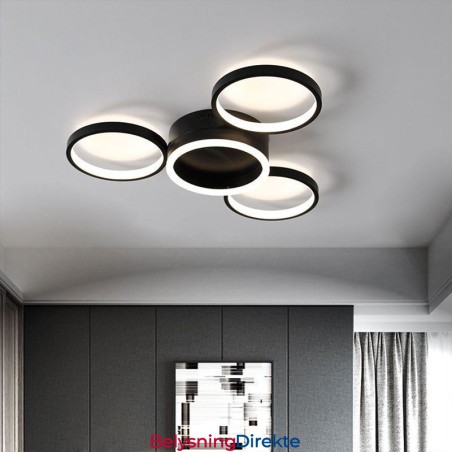 4-Rings Innfelt Taklampe