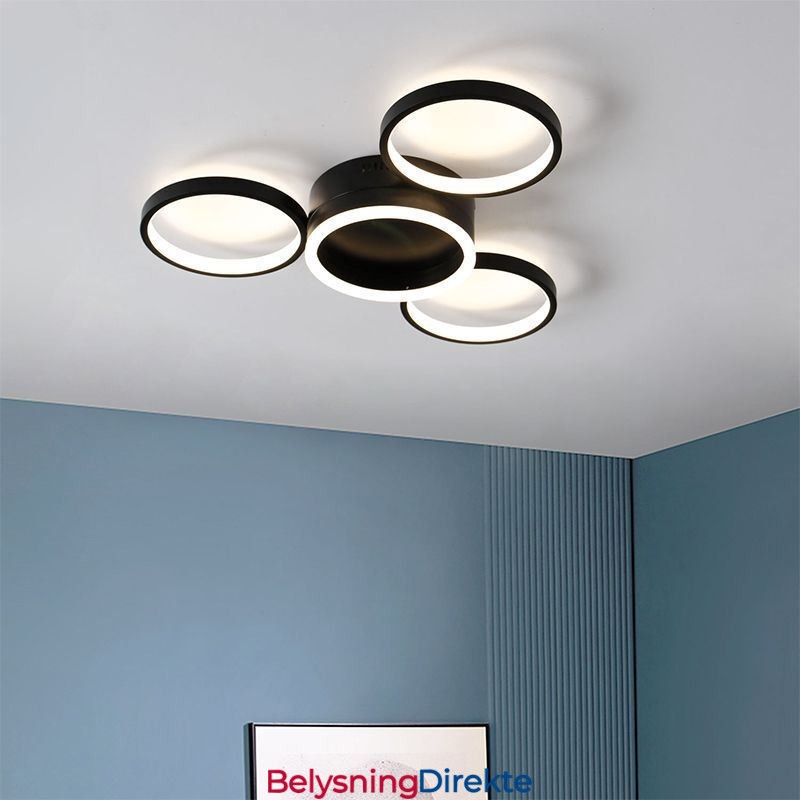 4-Rings Innfelt Taklampe