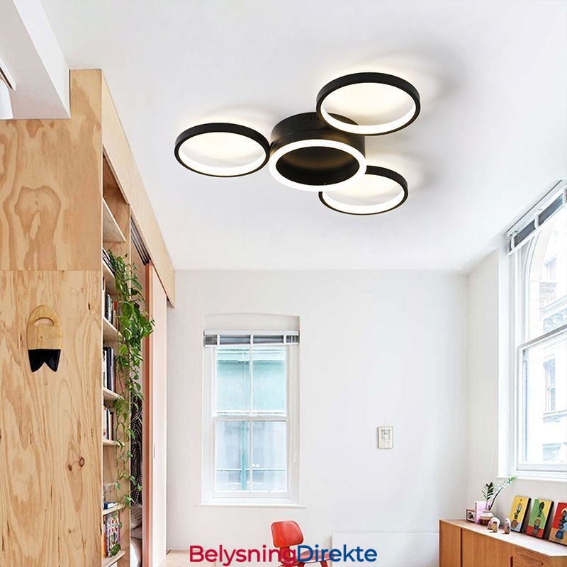 4-Rings Innfelt Taklampe