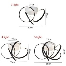 Akryl Halo Ring Innfelt Taklampe