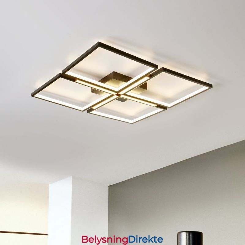 Firkantet, Innfelt Taklampe I Akryl, Dekorativ Lampe