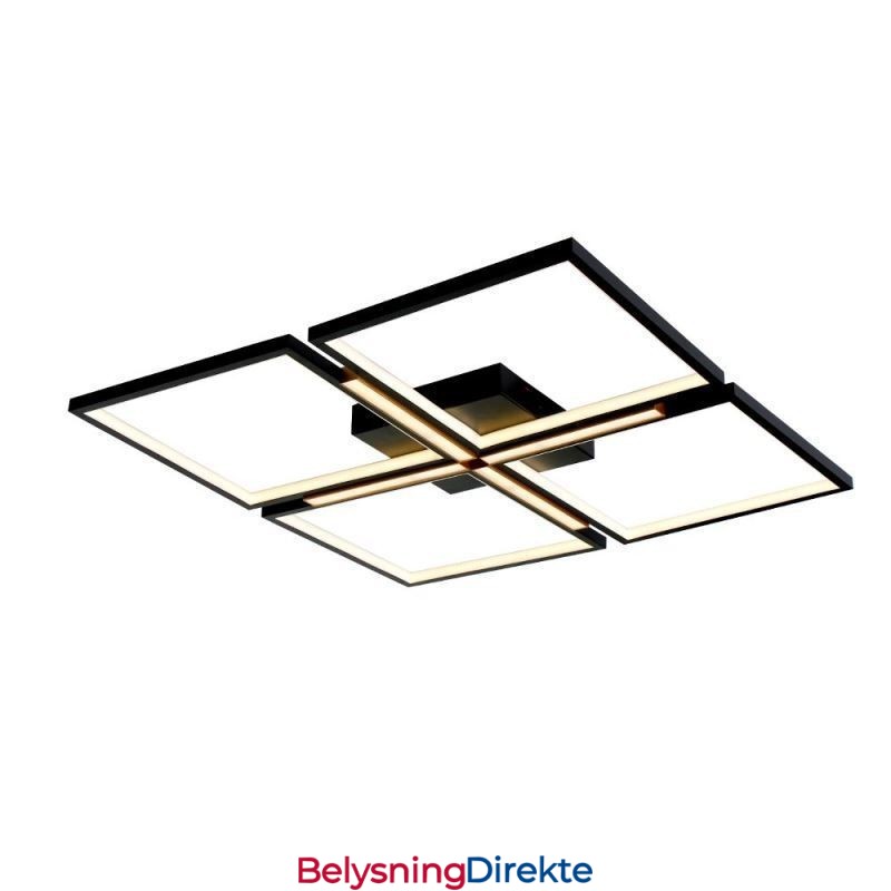 Firkantet, Innfelt Taklampe I Akryl, Dekorativ Lampe