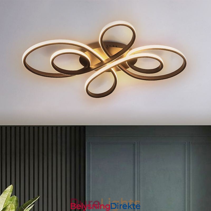 Moderne Kinesisk Knute Innfelt Taklampe