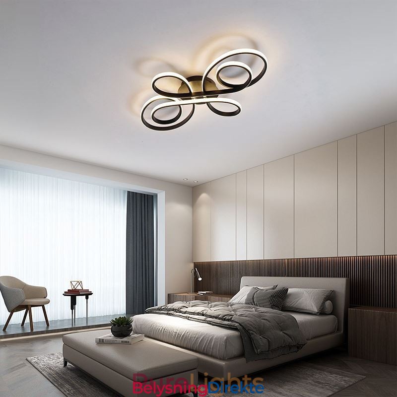 Moderne Kinesisk Knute Innfelt Taklampe