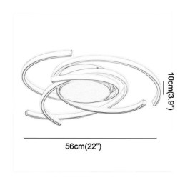 Moderne, Enkel Innfelt Taklampe
