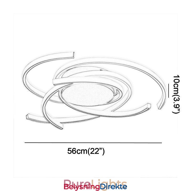 Moderne, Enkel Innfelt Taklampe