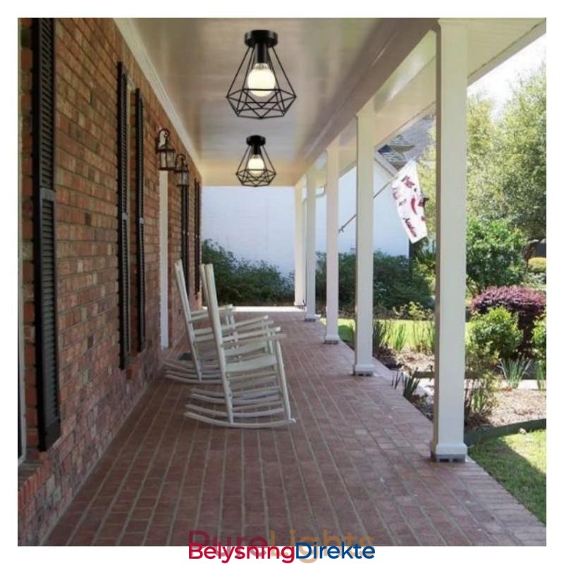 Diamantformet Innfelt Taklampe