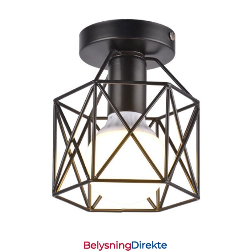 Metallbur Innfelt Taklampe