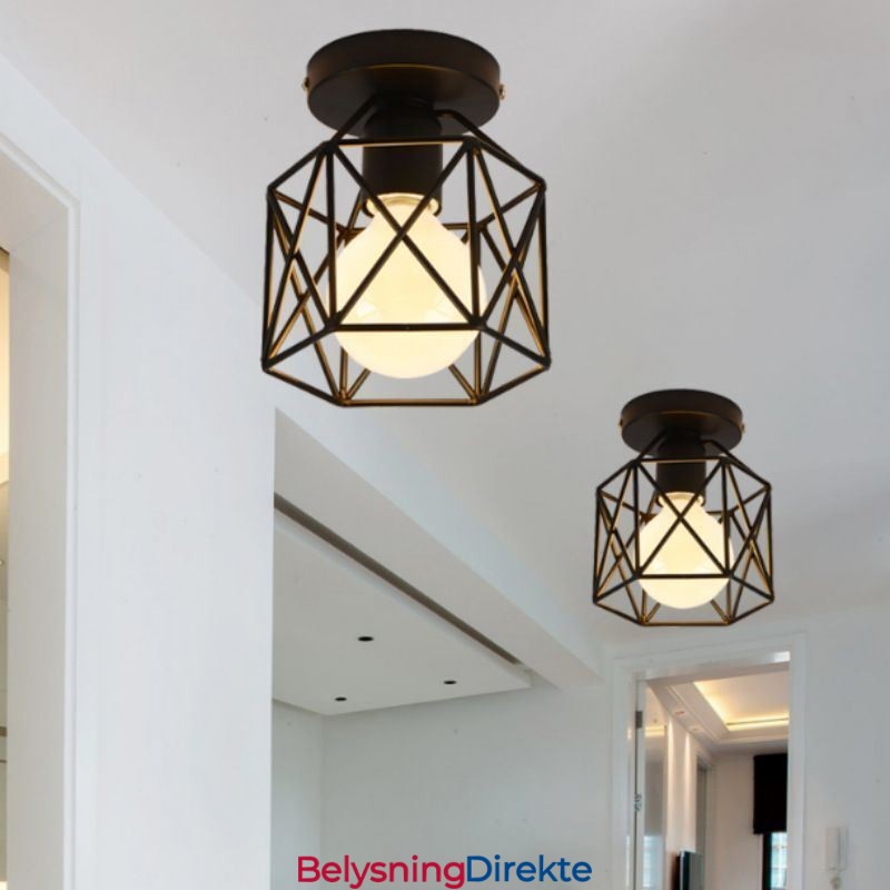 Metallbur Innfelt Taklampe