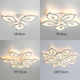 Kreativ Taklampe Med Petal-Motiv