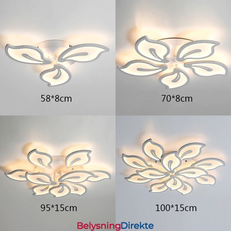 Kreativ Taklampe Med Petal-Motiv