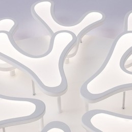 Taklampe I Akryl Med Gevir, Innfelt Montering