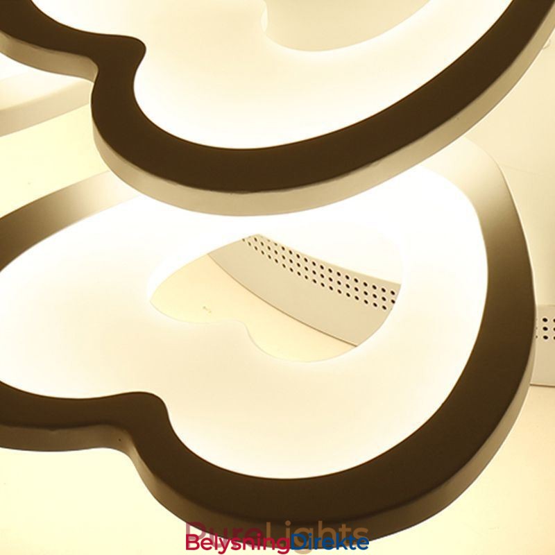 Hjerteformet Kronbladslampe I Takmontering