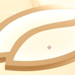 Taklampe I Akryl Med Blomstermotiv