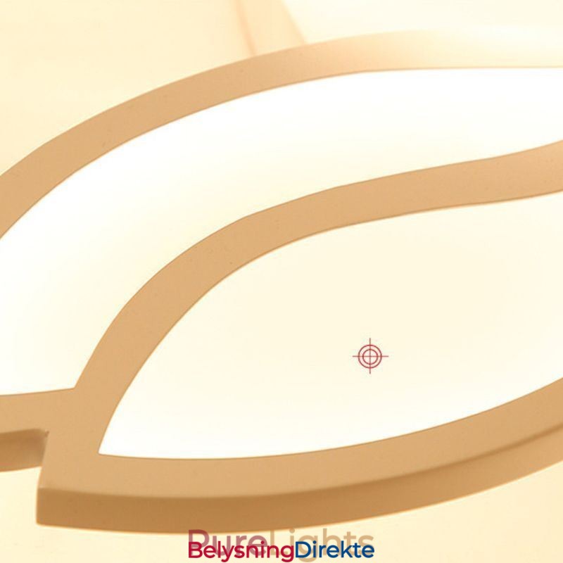 Taklampe I Akryl Med Blomstermotiv